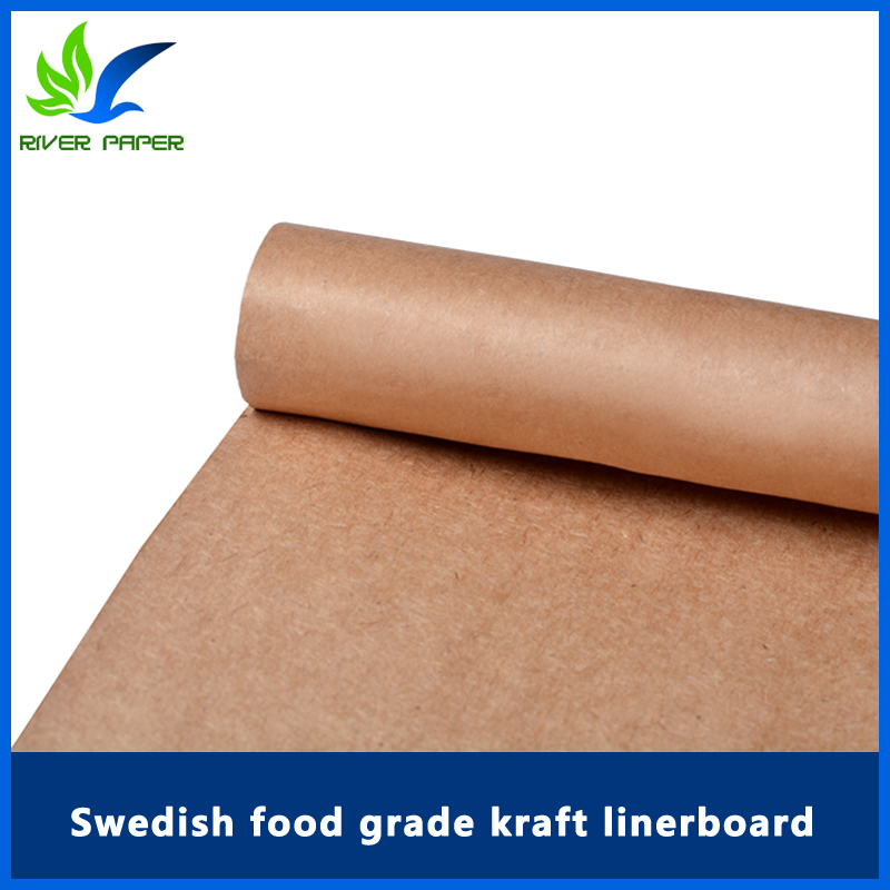 Swedish food grade kraft linerboard 80-450g
